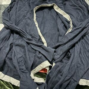 Tommy Hilfiger Navy and Gray Cardigan